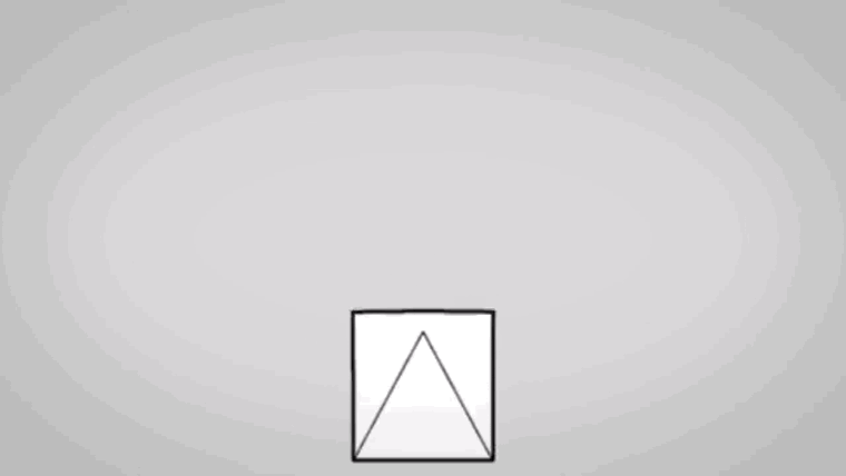 regular polygons slowly morphing into each other to the rhythm of deep breathing